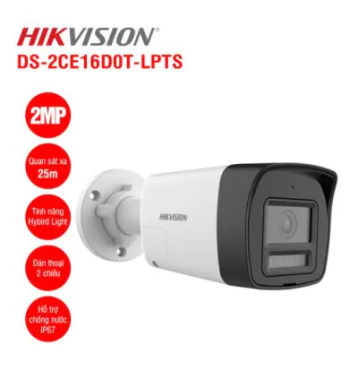Camera HDTVI 2MP HIKVISION DS-2CE16D0T-LPTS