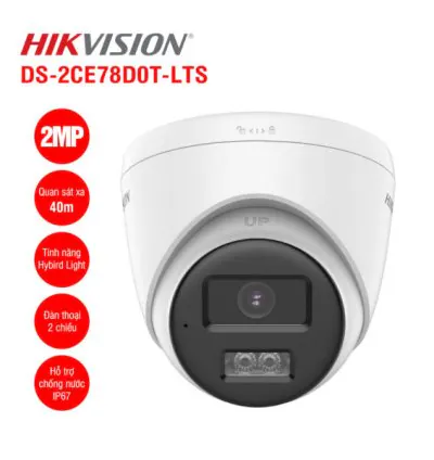 Camera HDTVI 2MP HIKVISION DS-2CE78D0T-LTS
