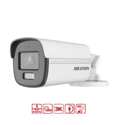 Camera HDTVI có màu ban đêm 5MP HIKVISION DS-2CE12KF0T-FS