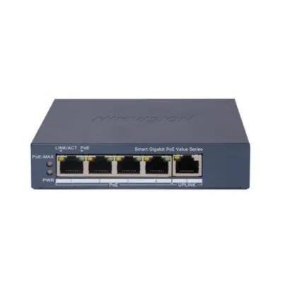 Switch mạng thông minh 4 cổng PoE Gigabit HIKVISION DS-3E1505P-EI/M