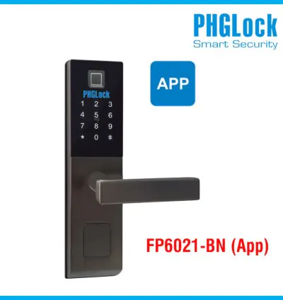 Khóa cửa vân tay PHGLOCK FP6021-BN (App)