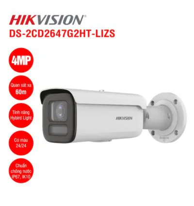 Camera IP 4MP Hikvision DS-2CD2647G2HT-LIZS
