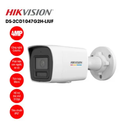 Camera IP 4MP thân trụ HIKVISION DS-2CD1047G2H-LIUF