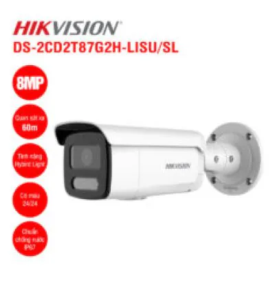 Camera IP 8MP Hikvision DS-2CD2T87G2H-LISU/SL