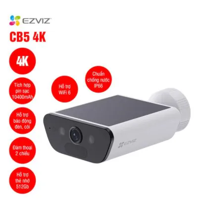 Camera Wifi dùng pin EZVIZ CB5 4K