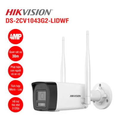 Camera IP Wifi 4MP HIKVISION DS-2CV1043G2-LIDWF