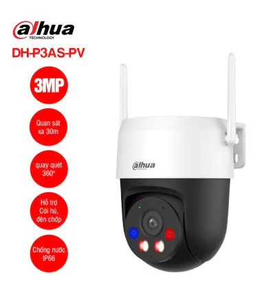 Camera Wifi quay quét 3MP DAHUA DH-P3AS-PV