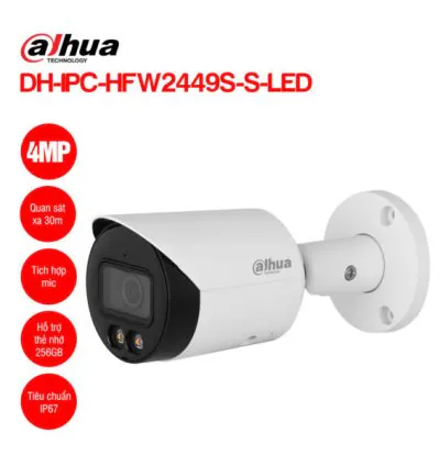 Camera IP 4MP DAHUA DH-IPC-HFW2449S-S-LED