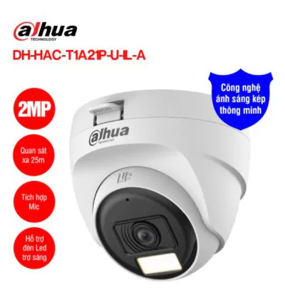 Camera HDCVI 2MP DAHUA DH-HAC-T1A21P-U-IL-A