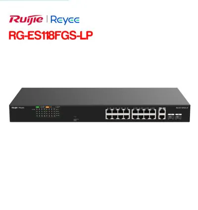 Unmanaged switch 16 cổng PoE RUIJIE RG-ES118FGS-LP