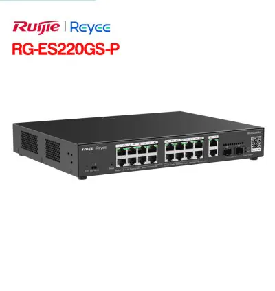 Layer 2 Smart Managed PoE Switch 20 Cổng RUIJIE RG-ES220GS-P