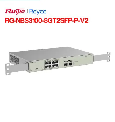 Layer 2 Smart Managed PoE Switch 8 Cổng RUIJIE RG-NBS3100-8GT2SFP-P-V2